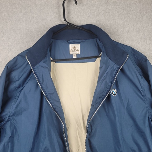 Peter Millar BMW Championship Jacket Men's‎ XL Navy Blue Full Zip Golf Pockets - Picture 7 of 14